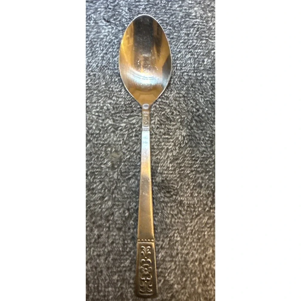 Set‎ Of Vintage United Silver Co. Stainless Oval Soup Spoons Cassandra Japan
